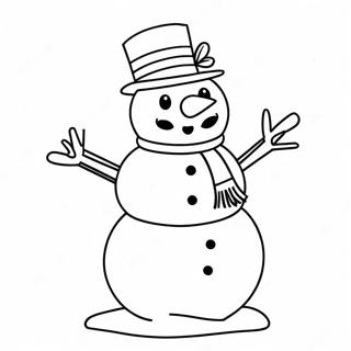 Frostiger Schneemann Ausmalbild | Frosty Ausmalbild