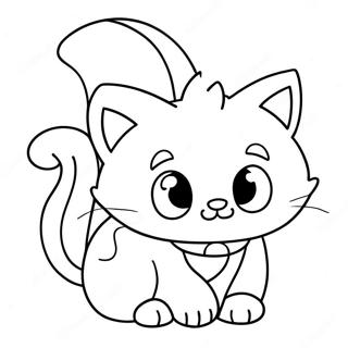 Verspieltes Kätzchen Softpaws Ausmalbild | Kitty Softpaws Ausmalbild