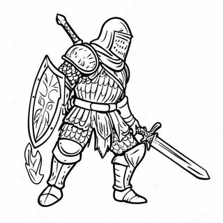 Dark Souls Ausmalbild | Dunkle Seelen Ausmalbild