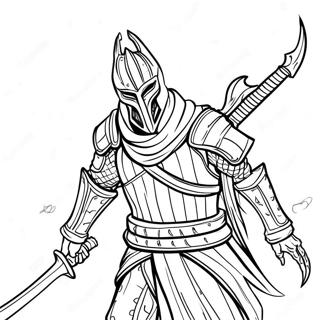 Artorias der Abysswalker Ausmalbild | Dunkle Seelen Ausmalbild