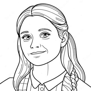 Ginny Weasley Magisches Ausmalbild | Ginny Weasley Ausmalbild