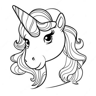 Afro-Einhorn Ausmalbild | Afro Einhorn Ausmalbild