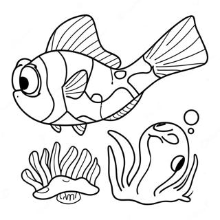 Findet Dory Ausmalbild | Findet Dorie Ausmalbild