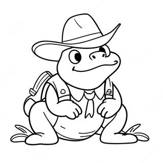 Sheriff Toadster Ausmalbild | Sheriff Toadster Ausmalbild
