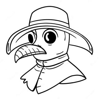 Pestdoktor Ausmalbild | Pestdoktor Ausmalbild