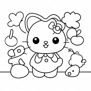 Sanrio Charaktere Ausmalbild | Sanrio Anime Ausmalbild