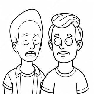 Beavis und Butthead Ausmalbild | Beavis und Butthead Ausmalbild