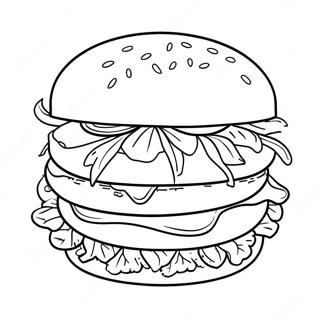 Hamburger Ausmalbild | Hamburger Ausmalbild