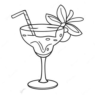 Cocktail Ausmalbild | Cocktail Ausmalbild