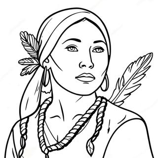 Sacagawea Ausmalbild | Sacagawea Ausmalbild