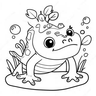 Amphibia Ausmalbild | Amphibien Ausmalbild