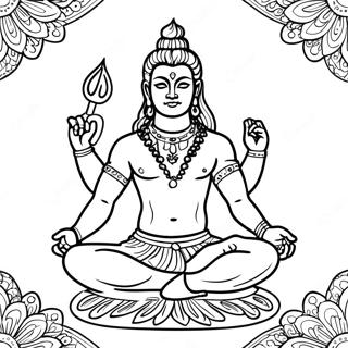 Shiva Ausmalbild | Shiva Ausmalbild