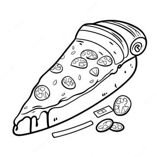 Little Caesars Pizzastück Ausmalbild | Little Caesars Ausmalbild
