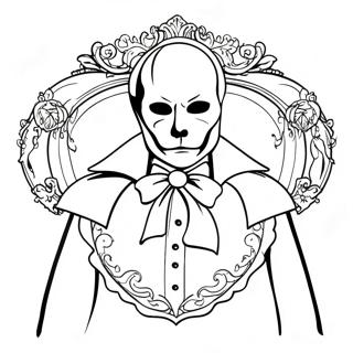 Phantom der Oper Ausmalbild | Phantom der Oper Ausmalbild