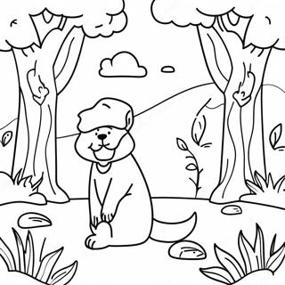 Prediger Naturszene Ausmalbild | Prediger Ausmalbild