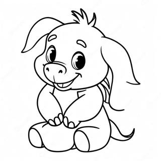 Baby Eeyore Süßes Ausmalbild | Baby Eeyore Ausmalbild