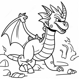 Feuerdrache Ninjago Ausmalbild | Drachen Elementar Ninjago Ausmalbild