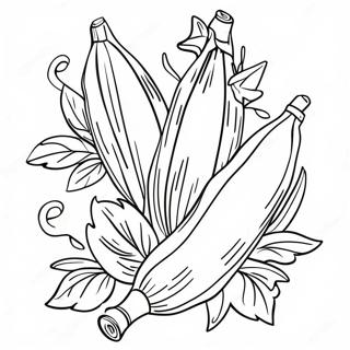 Lulav und Etrog Ausmalbild | Lulav und Etrog Ausmalbild