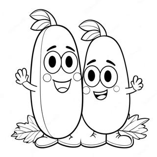 VeggieTales Ausmalbild | Gemüsegeschichten Ausmalbild