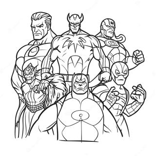 Marvel Bösewichte Ausmalbild | Marvel Bösewichte Ausmalbild