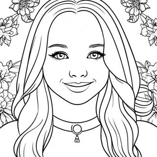 Dove Cameron Ausmalbild | Dove Cameron Ausmalbild