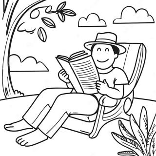 Sommerlese Ausmalbild | Sommerlesen Ausmalbild
