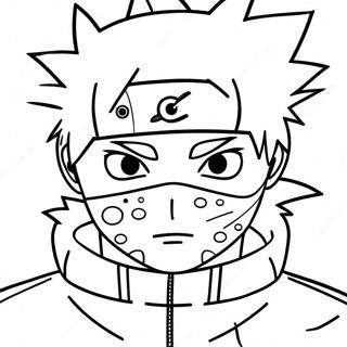 Sharingan Kakashi Ausmalbild | Sharingan Kakashi Ausmalbild