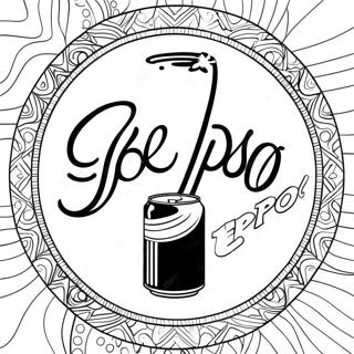 Pepsi Logo Ausmalbild | Pepsi Ausmalbild