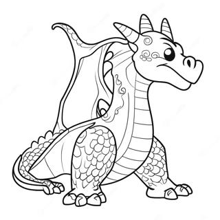 Schwieriger Drache Ausmalbild | Schwieriger Drache Ausmalbild