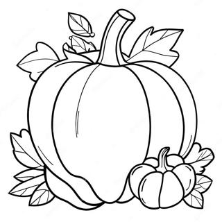 Oktober Kürbis Ausmalbild | Oktober Ausmalbild