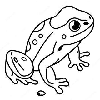 Giftiger Pfeilgiftfrosch Ausmalbild | Pfeilgiftfrosch Ausmalbild