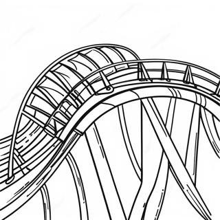 Hershey Park Achterbahn Ausmalbild | Hershey Park Ausmalbild