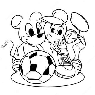 Disney Sport Ausmalbild | Disney Sportarten Ausmalbild