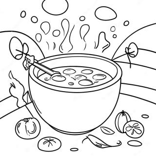 Steinsuppe Geschichte Ausmalbild | Steinsuppe Ausmalbild