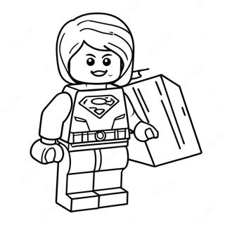 Mädchen Lego Superhelden Abenteuer Ausmalbild | Mädchen Lego Ausmalbild