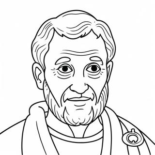 Ausmalbild von St. Peter | St. Peter Ausmalbild