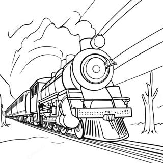 Polar Express Ausmalbild | Polar Express Ausmalbild