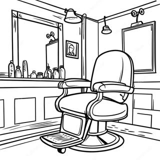Friseursalon Ausmalbild | Friseur Ausmalbild