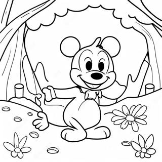 Disney Sommer Ausmalbild | Disney Sommer Ausmalbild