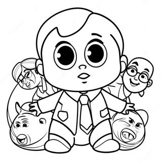 Boss Baby Ausmalbild | Boss Baby Ausmalbild