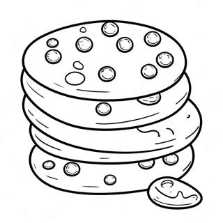Schokoladenkeks Ausmalbild | Keks Ausmalbild