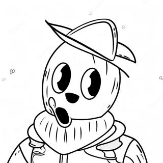 Peely Fortnite Ausmalbild | Peely Fortnite Ausmalbild