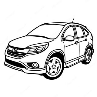 Honda CRV Ausmalbild | Honda CRV Ausmalbild