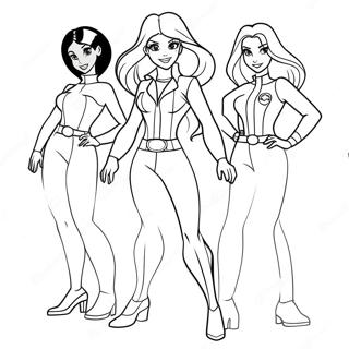 Totally Spies Ausmalbild | Totally Spies Ausmalbild