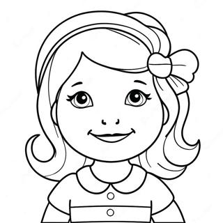 Kleine Miss Ausmalbild | Kleine Miss Ausmalbild