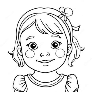 Kleine Miss Sunshine Ausmalbild | Kleine Miss Ausmalbild