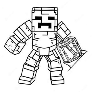 Minecraft Rüstung Ausmalbild | Minecraft Rüstung Ausmalbild