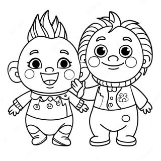 Baby Einstein Charaktere Ausmalbild | Baby Einstein Ausmalbild