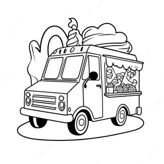 Eiswagen Ausmalbild | Eiswagen Ausmalbild