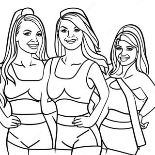 Miami Dolphins Cheerleader Ausmalbild | Miami Delfine Ausmalbild